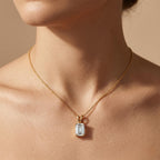 Emerald Lab Grown Diamond Solitaire Pendant, IGI Certified Lab Diamond - JBR Jeweler