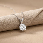 Round Cut Lab Grown Diamond Solitaire Pendant Necklace, Minimalist Diamond - JBR Jeweler