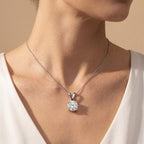 Round Cut Lab Grown Diamond Solitaire Pendant Necklace, Minimalist Diamond - JBR Jeweler