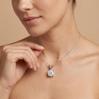 Round Cut Lab Grown Diamond Solitaire Pendant Necklace, Minimalist Diamond - JBR Jeweler