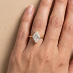 Lab grown diamond bridal ring