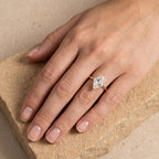 Elegant lab diamond ring for her