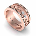 Intertwined Claddagh Style Sterling Silver Women’s Band - JBR Jeweler