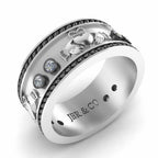 Intertwined Claddagh Style Sterling Silver Women’s Band - JBR Jeweler