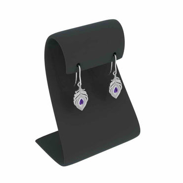 Jasmine Peacock Pitch Palm Drop Earrings In Sterling Silver - JBR Jeweler