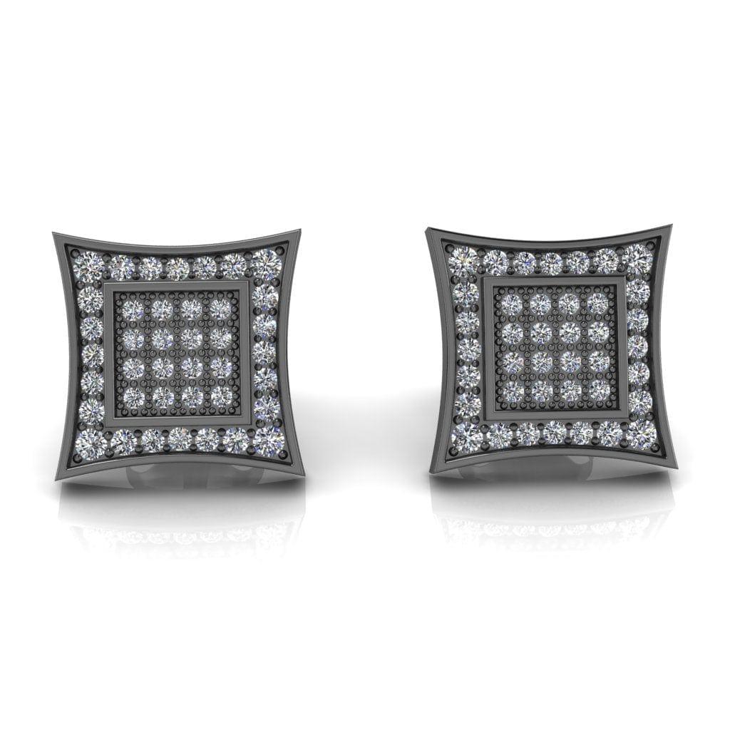 Femme Jam 925 Sterling Silver Natural Black Onyx Gemstone Square Stud  Earrings for Women White Gold Onyx Stud Earring Price in India - Buy Femme  Jam 925 Sterling Silver Natural Black Onyx