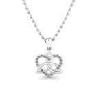 JBR Amore Intertwined Heart Sterling Silver Necklace - JBR Jeweler