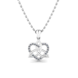 JBR Amore Intertwined Heart Sterling Silver Necklace - JBR Jeweler