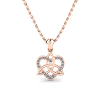 JBR Amore Intertwined Heart Sterling Silver Necklace - JBR Jeweler