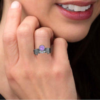 JBR Angel Wings Amethyst Sterling Silver Ring - JBR Jeweler