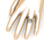 JBR Ariel Style Tiara Round Cut Sterling Silver Ring - JBR Jeweler