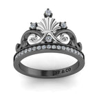 JBR Ariel Style Tiara Round Cut Sterling Silver Ring - JBR Jeweler