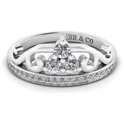 JBR Arrow Style Tiara Sterling Silver Ring - JBR Jeweler