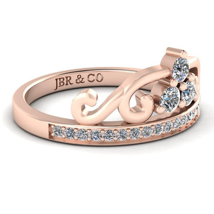 JBR Arrow Style Tiara Sterling Silver Ring - JBR Jeweler