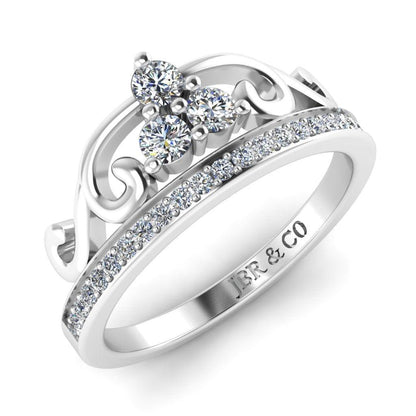 JBR Arrow Style Tiara Sterling Silver Ring - JBR Jeweler