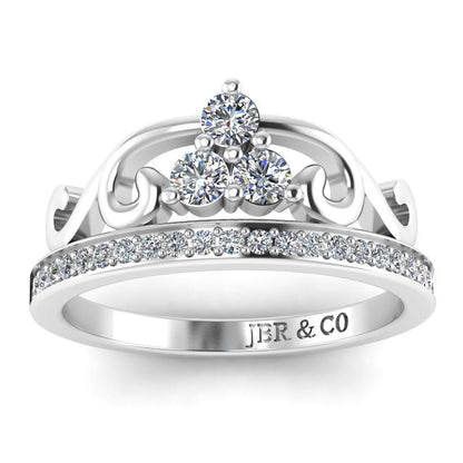 JBR Arrow Style Tiara Sterling Silver Ring - JBR Jeweler