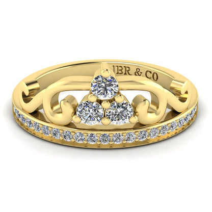 JBR Arrow Style Tiara Sterling Silver Ring - JBR Jeweler