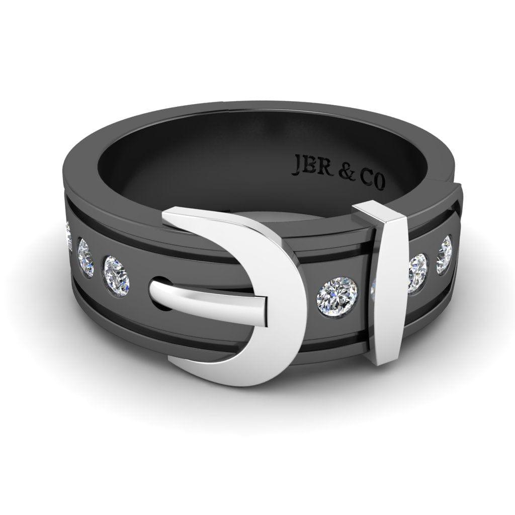 JBR Belt Buckle Style Sterling Silver Band - JBR Jeweler