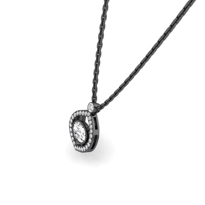 JBR Bezel Set Simple Oval Cut Sterling Silver Necklace - JBR Jeweler