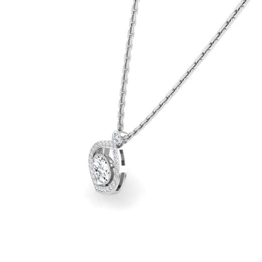 JBR Bezel Set Simple Oval Cut Sterling Silver Necklace - JBR Jeweler