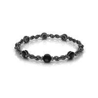 JBR Black Simulants Diamond Chain Link Bracelet - JBR Jeweler