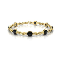 JBR Black Simulants Diamond Chain Link Bracelet - JBR Jeweler