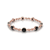 JBR Black Simulants Diamond Chain Link Bracelet - JBR Jeweler