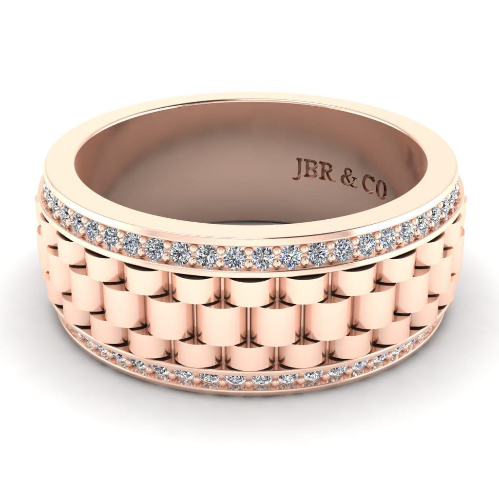 JBR Bold Style Sterling Silver Men’s Wedding Band - JBR Jeweler