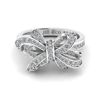 JBR Bowknot Style Sterling Silver Cocktail Ring - JBR Jeweler