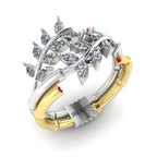 JBR Branch Collection Pear Cut terling Silver Antique Ring - JBR Jeweler