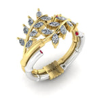 JBR Branch Collection Pear Cut terling Silver Antique Ring - JBR Jeweler