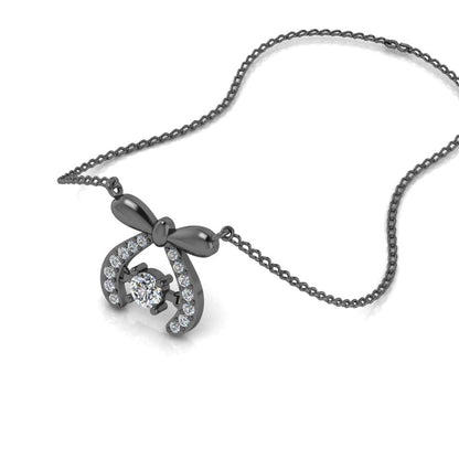 JBR Butterfly HeartBeat Diamond Sterling Silver Necklace - JBR Jeweler