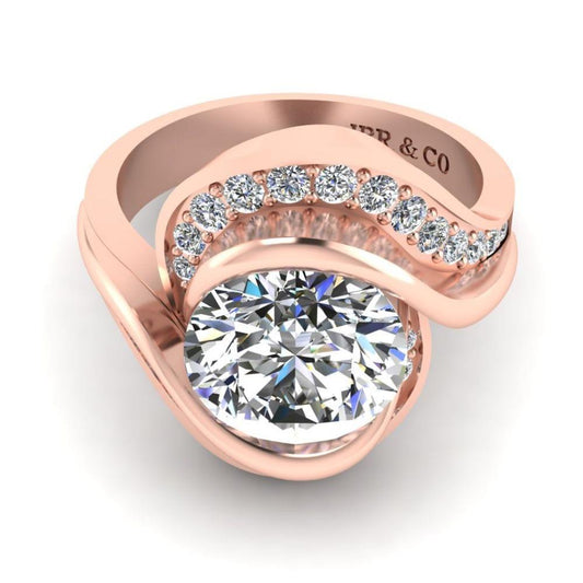 JBR Bypass Round Cut S925 Ring - JBR Jeweler