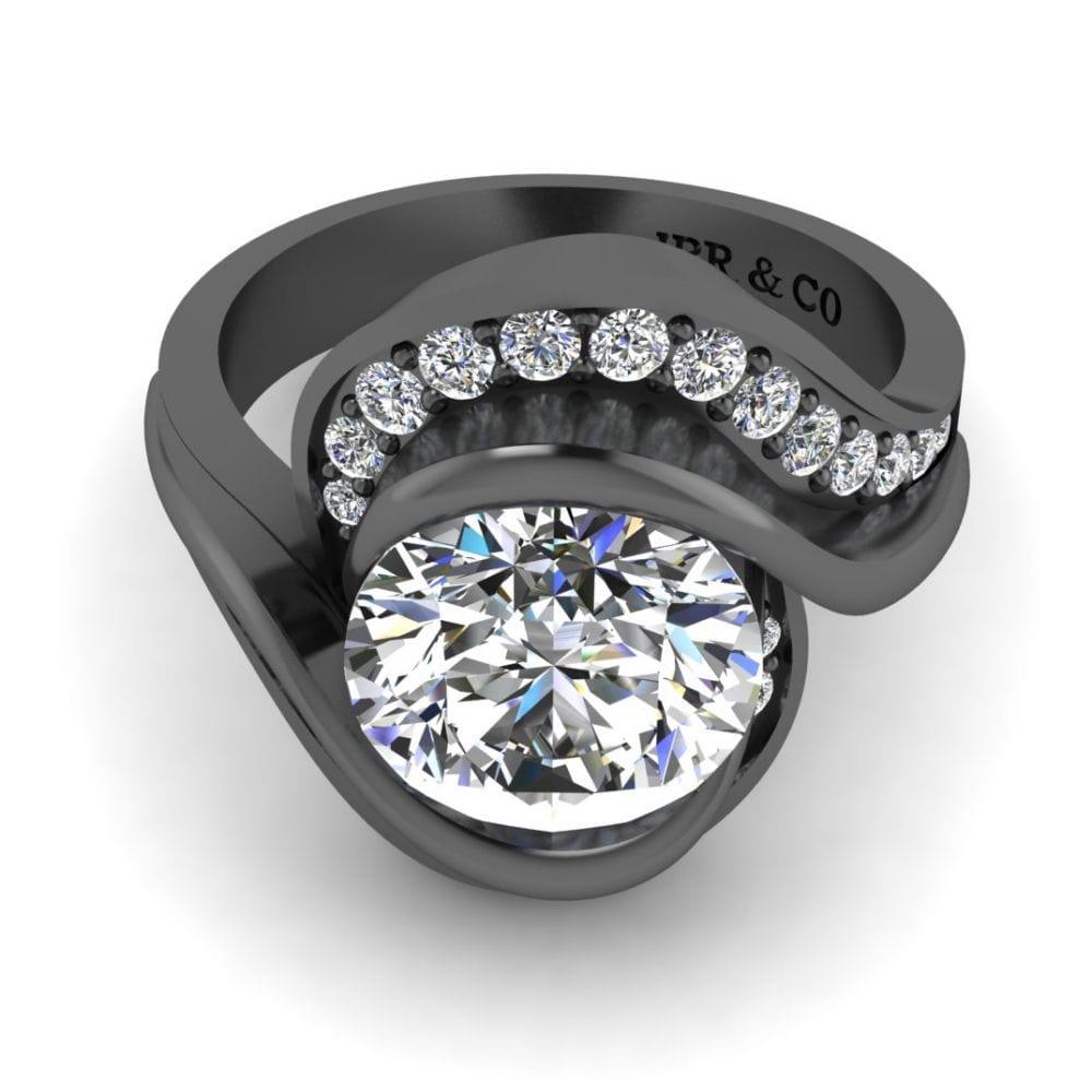 JBR Bypass Round Cut S925 Ring - JBR Jeweler