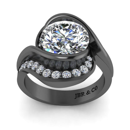 JBR Bypass Round Cut S925 Ring - JBR Jeweler