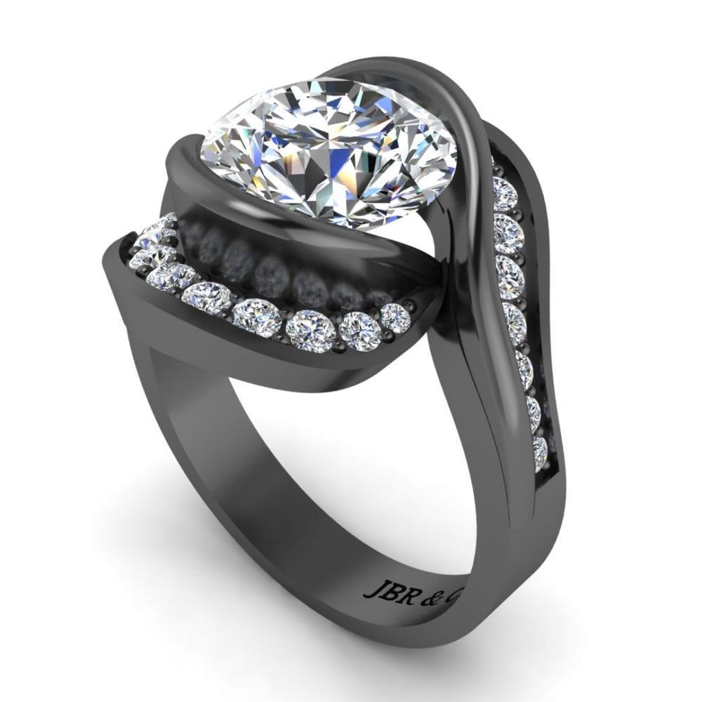 JBR Bypass Round Cut S925 Ring - JBR Jeweler