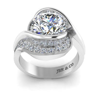 JBR Bypass Round Cut S925 Ring - JBR Jeweler