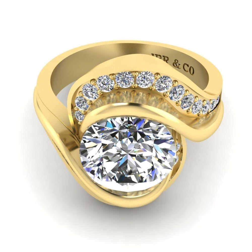 JBR Bypass Round Cut S925 Ring - JBR Jeweler