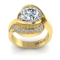 JBR Bypass Round Cut S925 Ring - JBR Jeweler