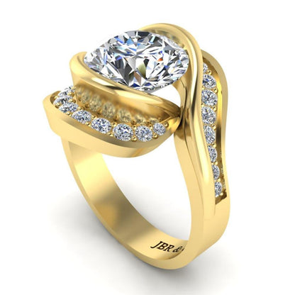 JBR Bypass Round Cut S925 Ring - JBR Jeweler