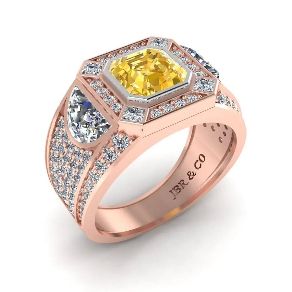 JBR Cadillac Bling Wedding Ring In Sterling Silver - JBR Jeweler