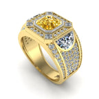 JBR Cadillac Bling Wedding Ring In Sterling Silver - JBR Jeweler