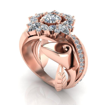 JBR Calla Lily S925 Engagement Ring - JBR Jeweler