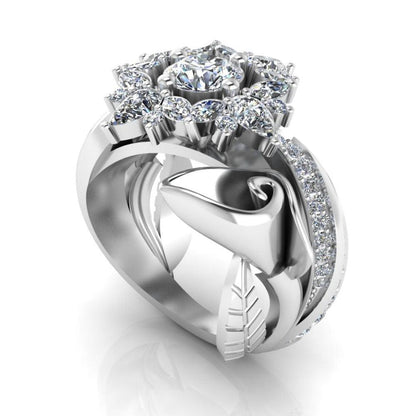 JBR Calla Lily S925 Engagement Ring - JBR Jeweler