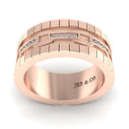 JBR Chain link Sterling Silver Wedding Band - JBR Jeweler
