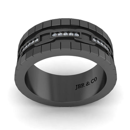 JBR Chain link Sterling Silver Wedding Band - JBR Jeweler