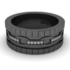 JBR Chain link Sterling Silver Wedding Band - JBR Jeweler