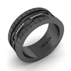 JBR Chain link Sterling Silver Wedding Band - JBR Jeweler