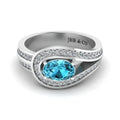 JBR Classic Aquamarine Sterling Silver Ring - JBR Jeweler