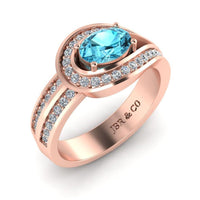 JBR Classic Aquamarine Sterling Silver Ring - JBR Jeweler